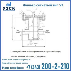 Фильтр сетчатый ФС по Т-ММ-11-2003 в Магнитогорске